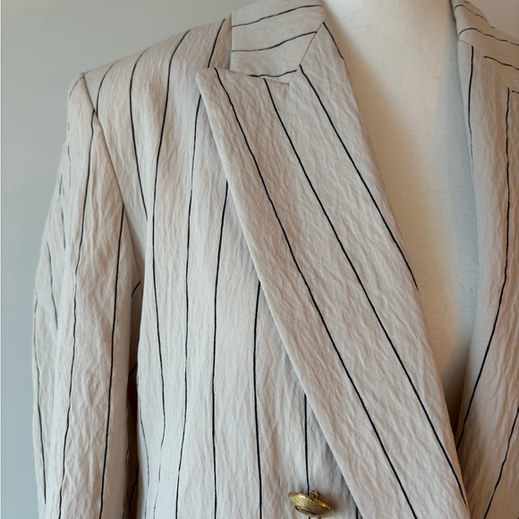 Pinstripe double breasted jacket - Picture 3 of 5